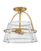 Hinkley Canada - LED Semi-Flush Mount - Tournon - Heritage Brass- Union Lighting Luminaires Decor