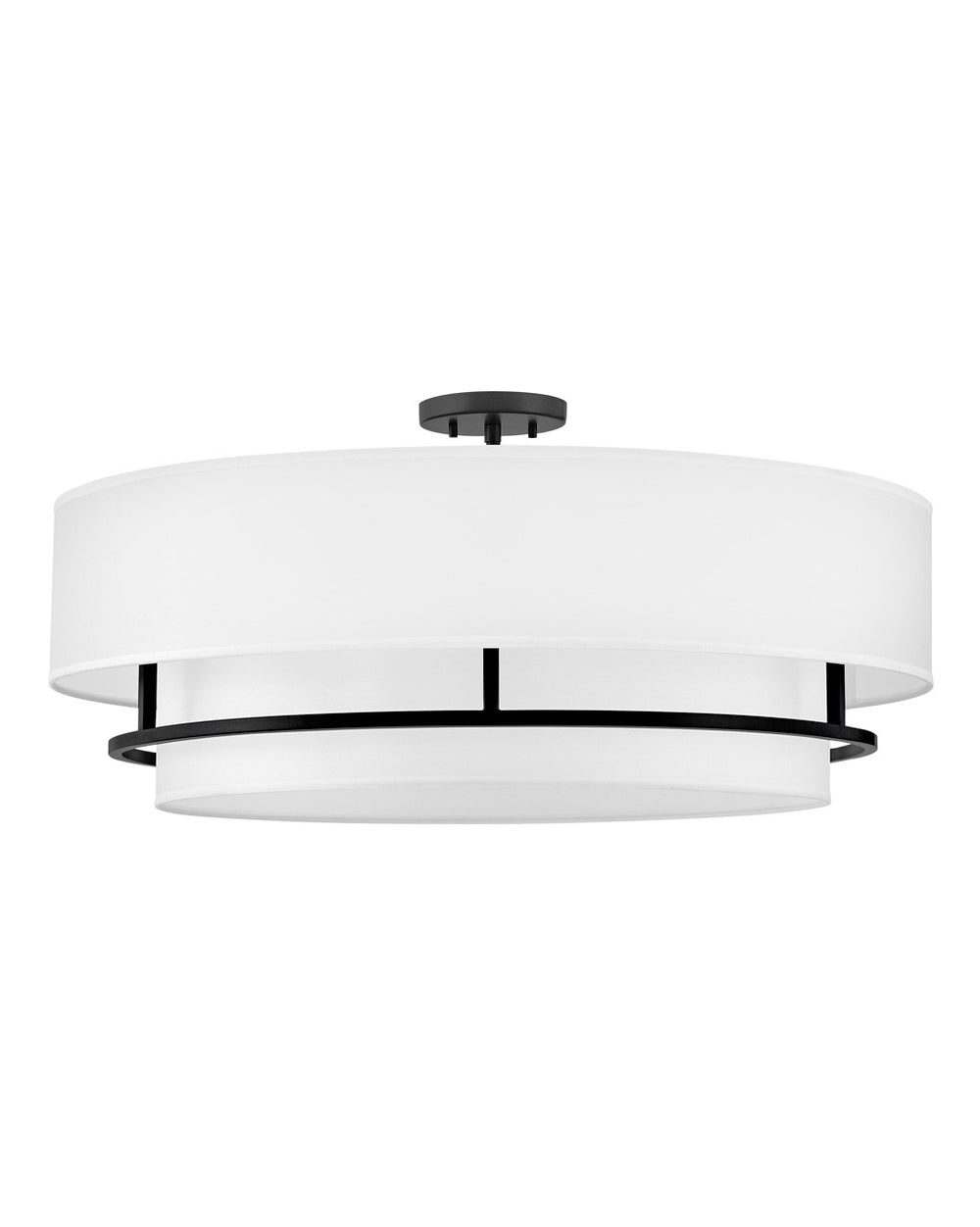 Hinkley Canada - LED Semi-Flush Mount - Graham - Black- Union Lighting Luminaires Decor