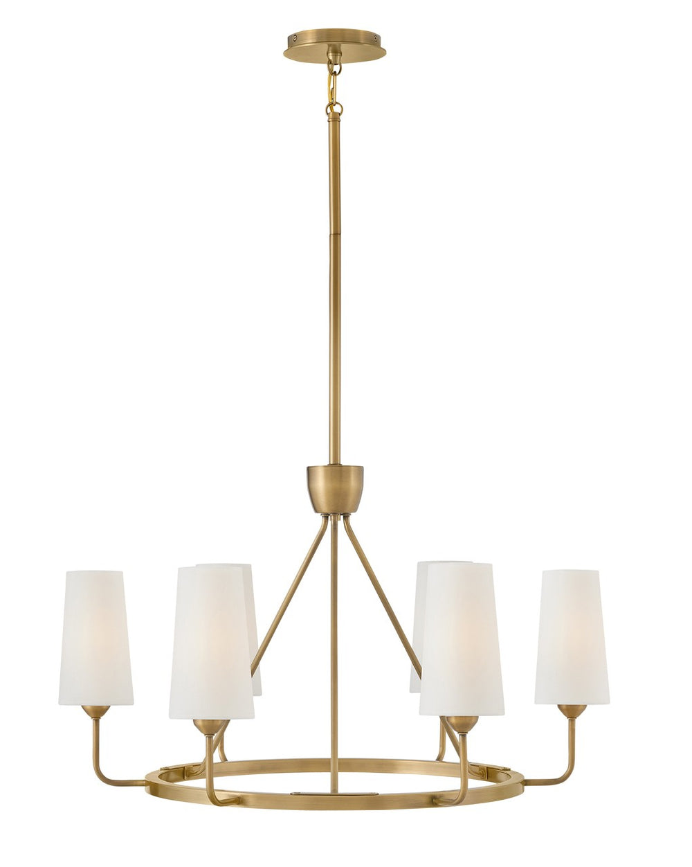 Hinkley Canada - LED Chandelier - Lewis - Heritage Brass- Union Lighting Luminaires Decor