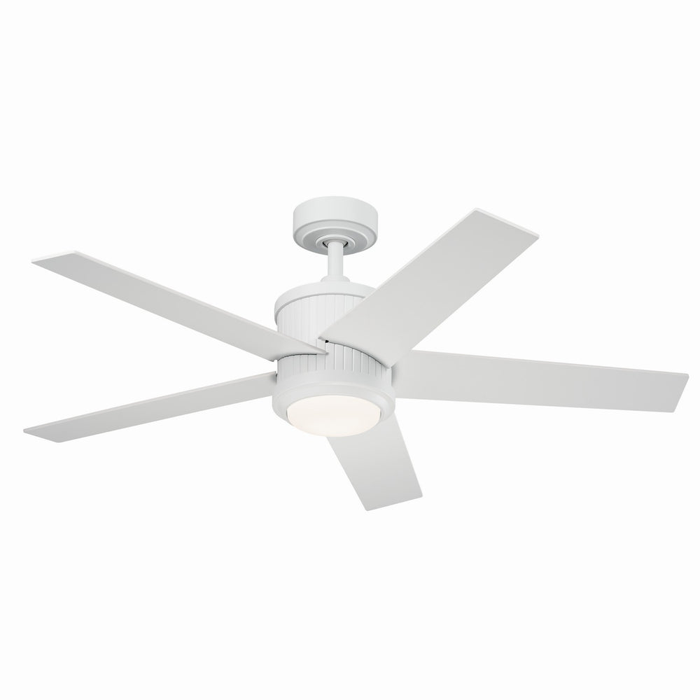 Kichler Canada - 48"Ceiling Fan - Brahm - Matte White- Union Lighting Luminaires Decor