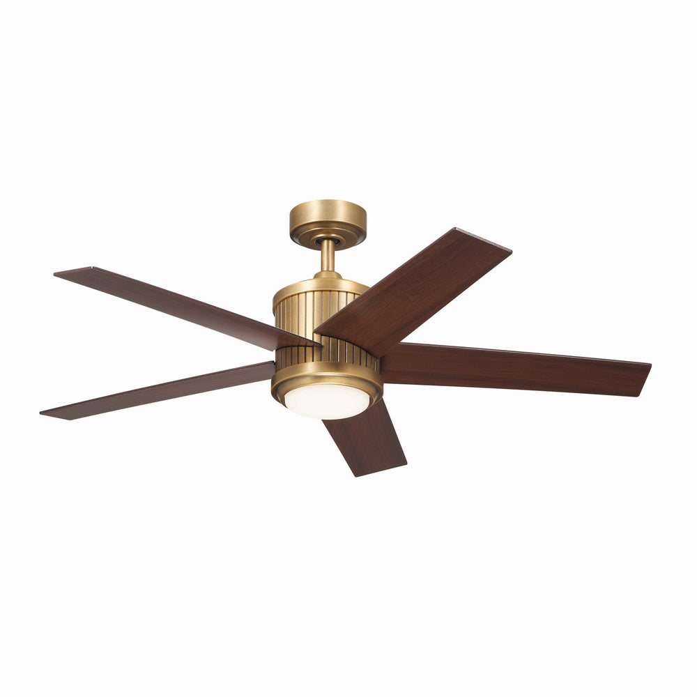 Kichler Canada - 48"Ceiling Fan - Brahm - Natural Brass- Union Lighting Luminaires Decor