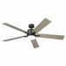 Kichler Canada - 60"Ceiling Fan - Lucian Elite XL - Satin Black- Union Lighting Luminaires Decor