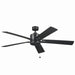 Kichler Canada - 60"Ceiling Fan - Lucian II - Satin Black- Union Lighting Luminaires Decor