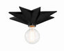 Crystorama - One Light Flush Mount - Astro - Black- Union Lighting Luminaires Decor