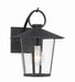 Crystorama - One Light Outdoor Wall Sconce - Andover - Matte Black- Union Lighting Luminaires Decor