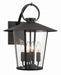 Crystorama - Four Light Outdoor Wall Sconce - Andover - Matte Black- Union Lighting Luminaires Decor