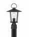 Crystorama - One Light Outdoor Post Mount - Andover - Matte Black- Union Lighting Luminaires Decor