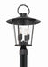 Crystorama - Four Light Outdoor Post Mount - Andover - Matte Black- Union Lighting Luminaires Decor