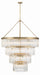 Crystorama - 22 Light Chandelier - Emory - Modern Gold- Union Lighting Luminaires Decor