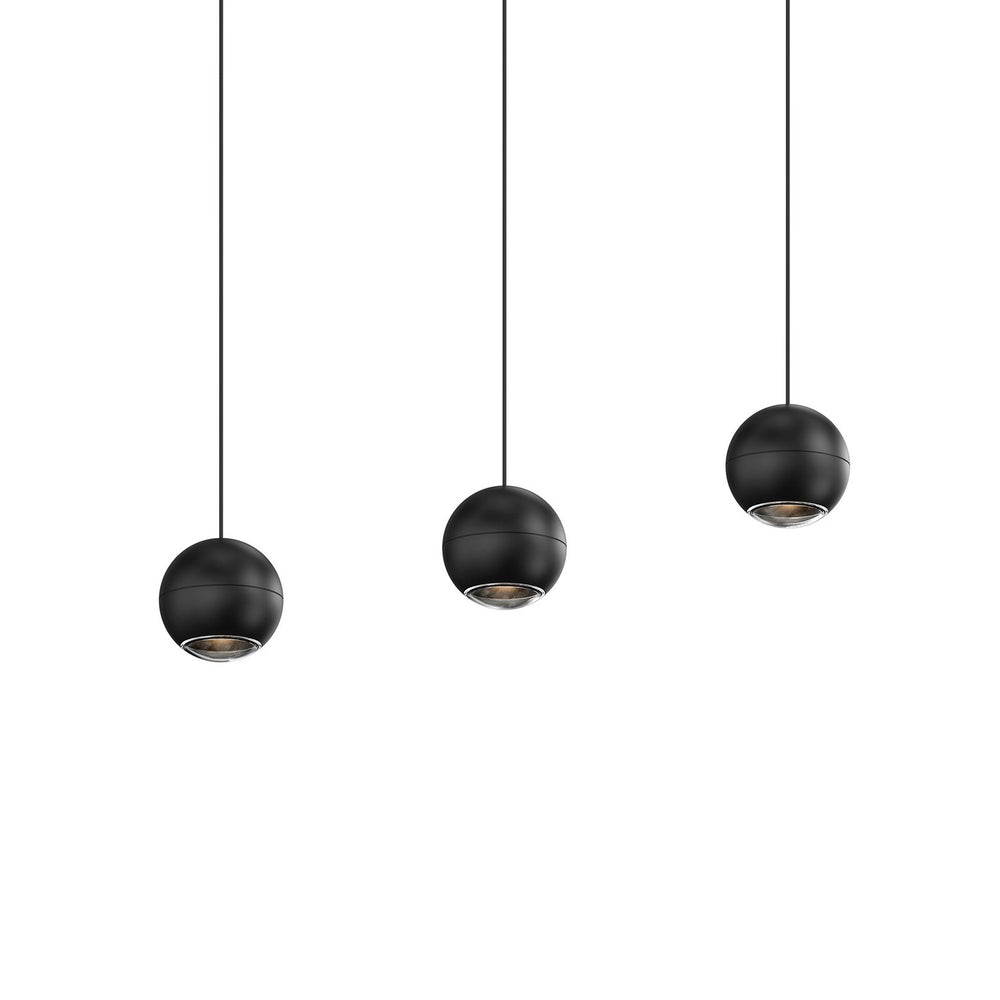 Sonneman - LED Linear Pendant - Hemisphere - Textured Black- Union Lighting Luminaires Decor
