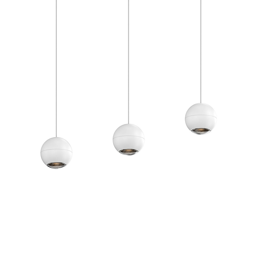 Sonneman - LED Linear Pendant - Hemisphere - Textured White- Union Lighting Luminaires Decor