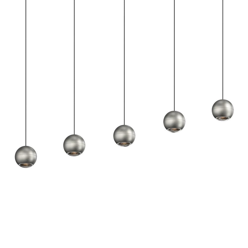 Sonneman - LED Linear Pendant - Hemisphere - Natural Anodized- Union Lighting Luminaires Decor