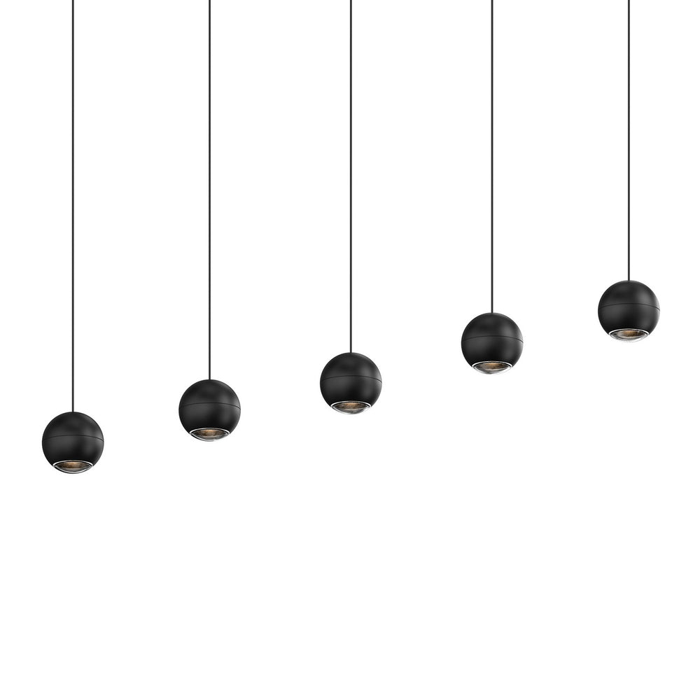 Sonneman - LED Linear Pendant - Hemisphere - Textured Black- Union Lighting Luminaires Decor