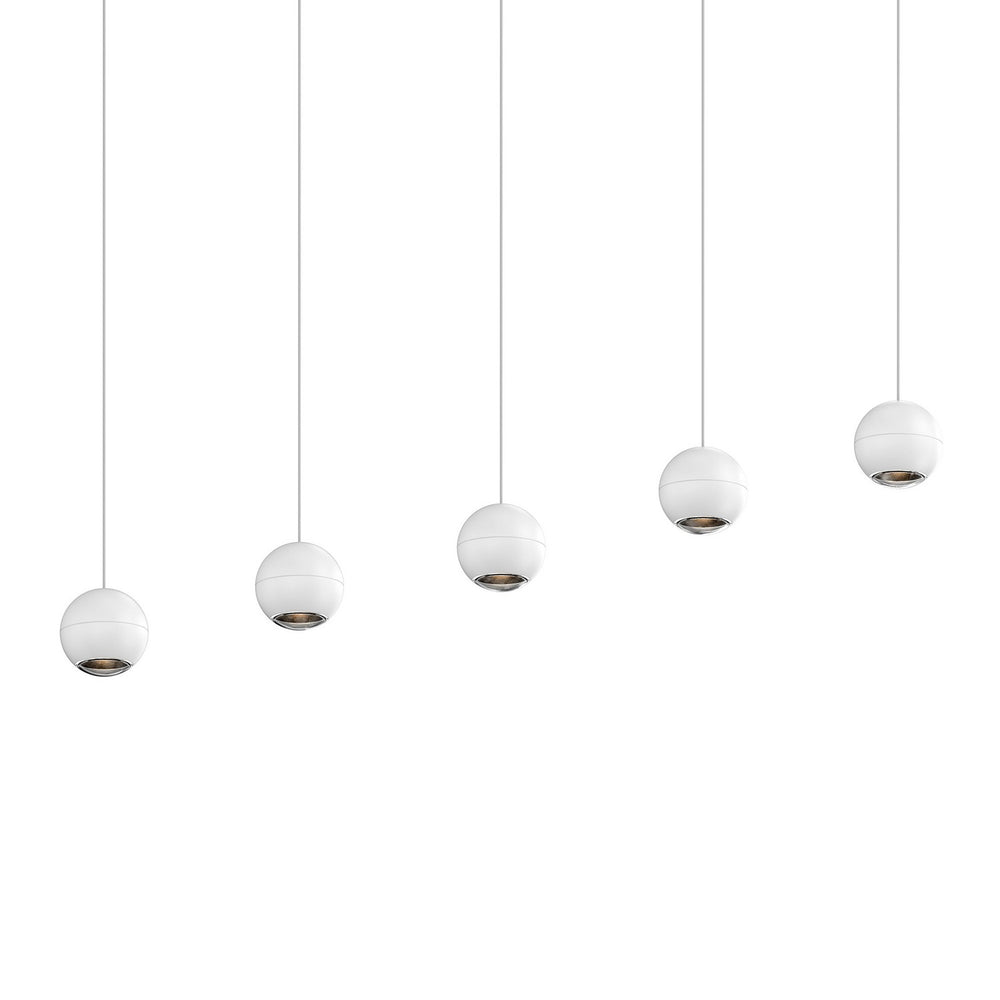 Sonneman - LED Linear Pendant - Hemisphere - Textured White- Union Lighting Luminaires Decor