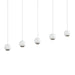 Sonneman - LED Linear Pendant - Hemisphere - Textured White- Union Lighting Luminaires Decor
