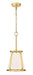Z-Lite Canada - One Light Pendant - Lenyx Pendant - Rubbed Brass- Union Lighting Luminaires Decor
