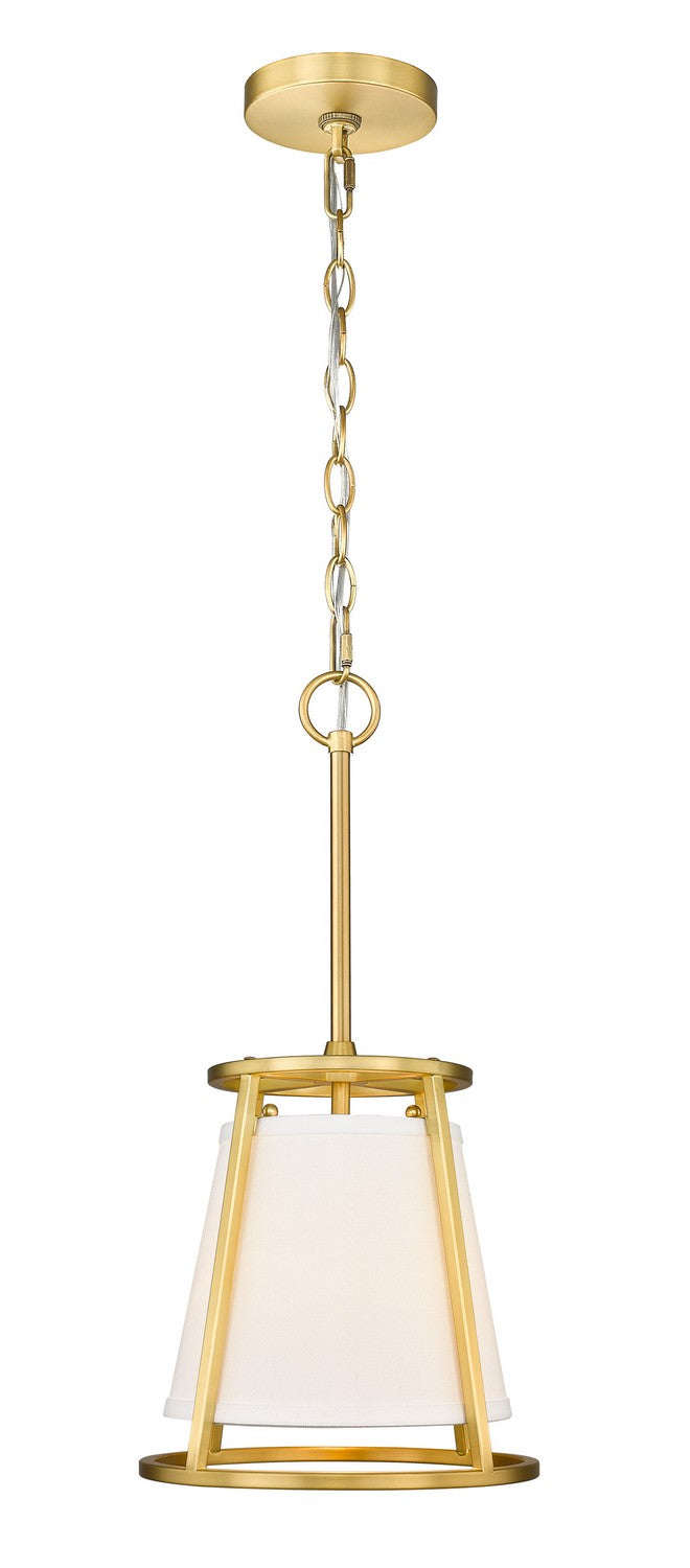 Z-Lite Canada - One Light Pendant - Lenyx Pendant - Rubbed Brass- Union Lighting Luminaires Decor