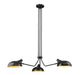 Z-Lite Canada - Three Light Chandelier - Bellamy - Matte Black- Union Lighting Luminaires Decor