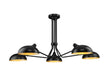 Z-Lite Canada - Five Light Semi Flush Mount - Bellamy - Matte Black- Union Lighting Luminaires Decor
