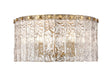Z-Lite Canada - Five Light Flush Mount - Glacier - Modern Gold- Union Lighting Luminaires Decor