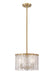 Z-Lite Canada - Three Light Pendant - Glacier - Modern Gold- Union Lighting Luminaires Decor