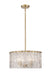 Z-Lite Canada - Five Light Pendant - Glacier - Modern Gold- Union Lighting Luminaires Decor