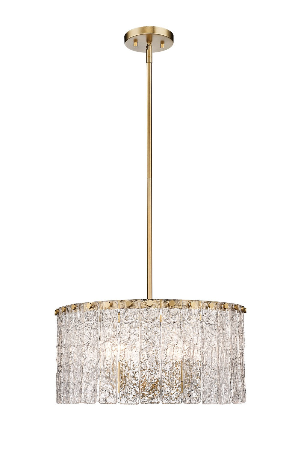 Z-Lite Canada - Five Light Pendant - Glacier - Modern Gold- Union Lighting Luminaires Decor
