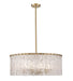 Z-Lite Canada - Ten Light Chandelier - Glacier - Modern Gold- Union Lighting Luminaires Decor