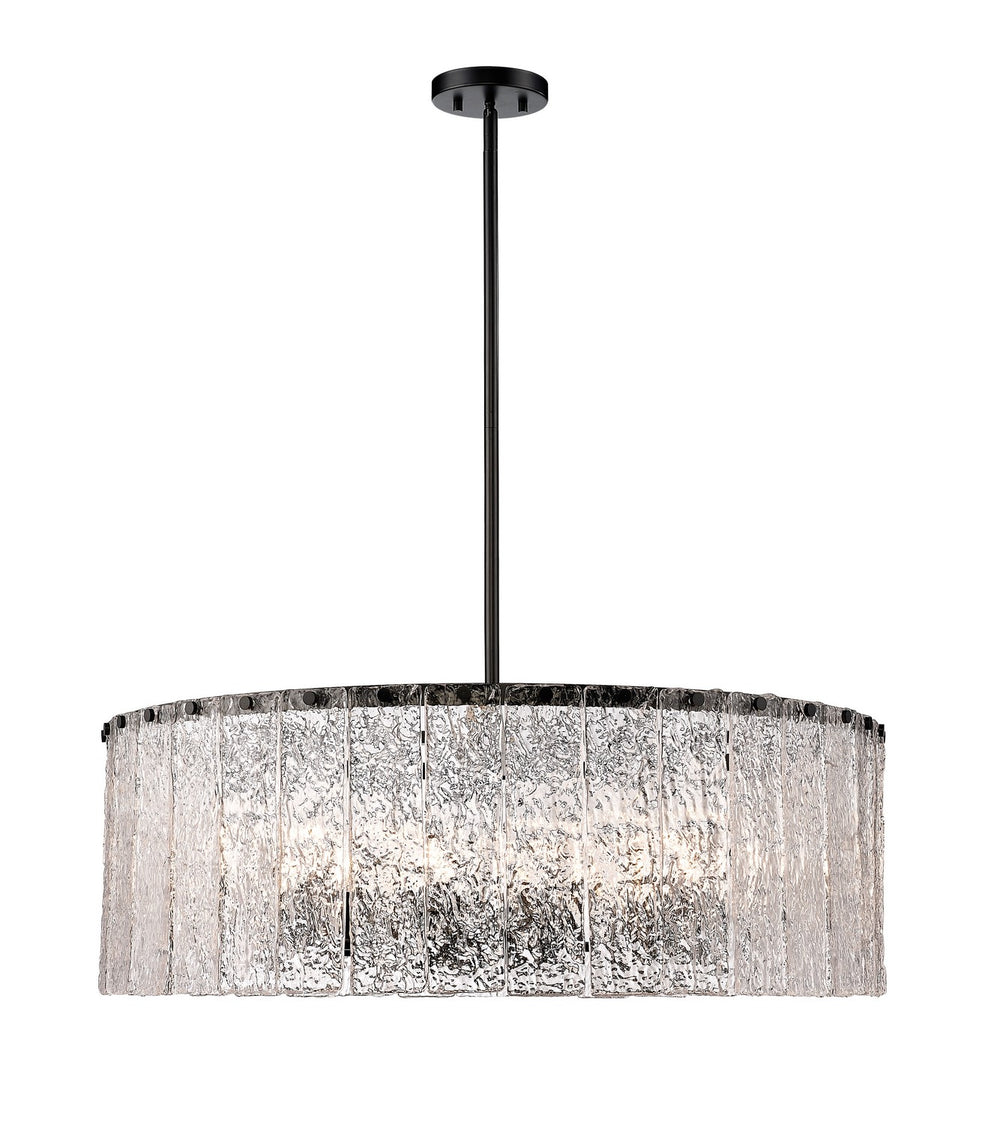 Z-Lite Canada - 12 Light Chandelier - Glacier - Matte Black- Union Lighting Luminaires Decor