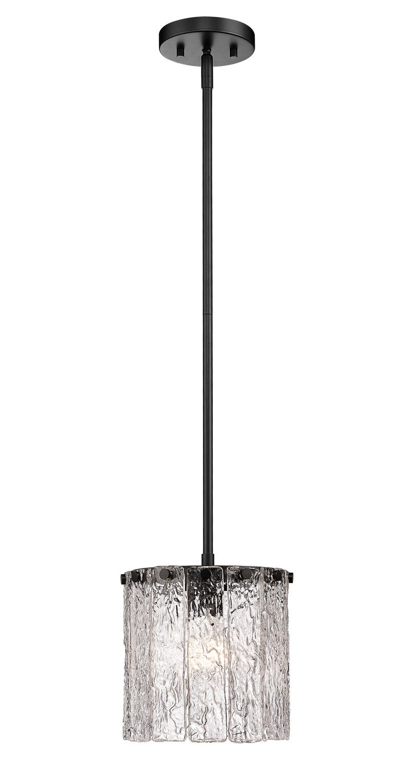 Z-Lite Canada - One Light Pendant - Glacier - Matte Black- Union Lighting Luminaires Decor