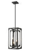 Z-Lite Canada - Four Light Chandelier - Easton - Matte Black- Union Lighting Luminaires Decor