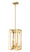 Z-Lite Canada - Four Light Chandelier - Easton - Rubbed Brass- Union Lighting Luminaires Decor