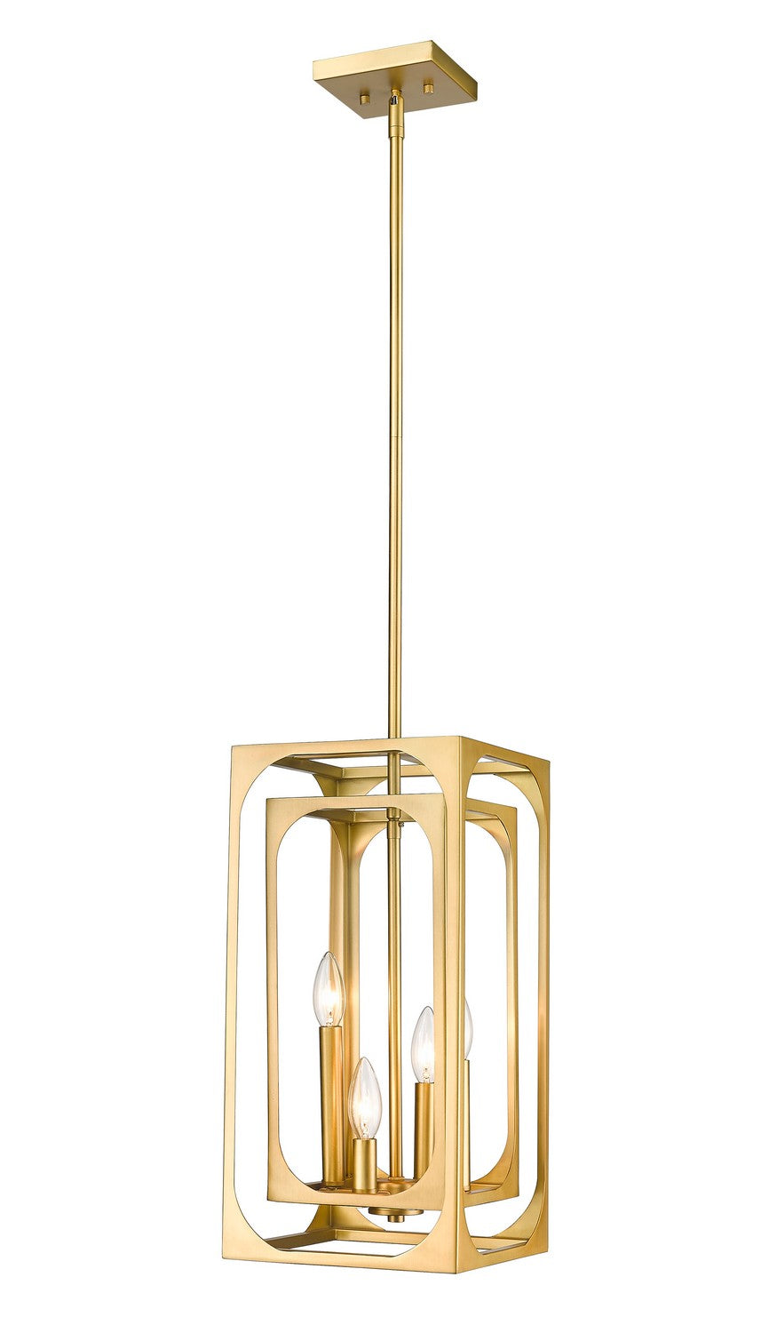 Z-Lite Canada - Four Light Chandelier - Easton - Rubbed Brass- Union Lighting Luminaires Decor