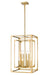 Z-Lite Canada - Eight Light Chandelier - Easton - Rubbed Brass- Union Lighting Luminaires Decor