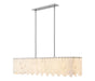 Z-Lite Canada - Seven Light Linear Chandelier - Viviana - Polished Nickel- Union Lighting Luminaires Decor
