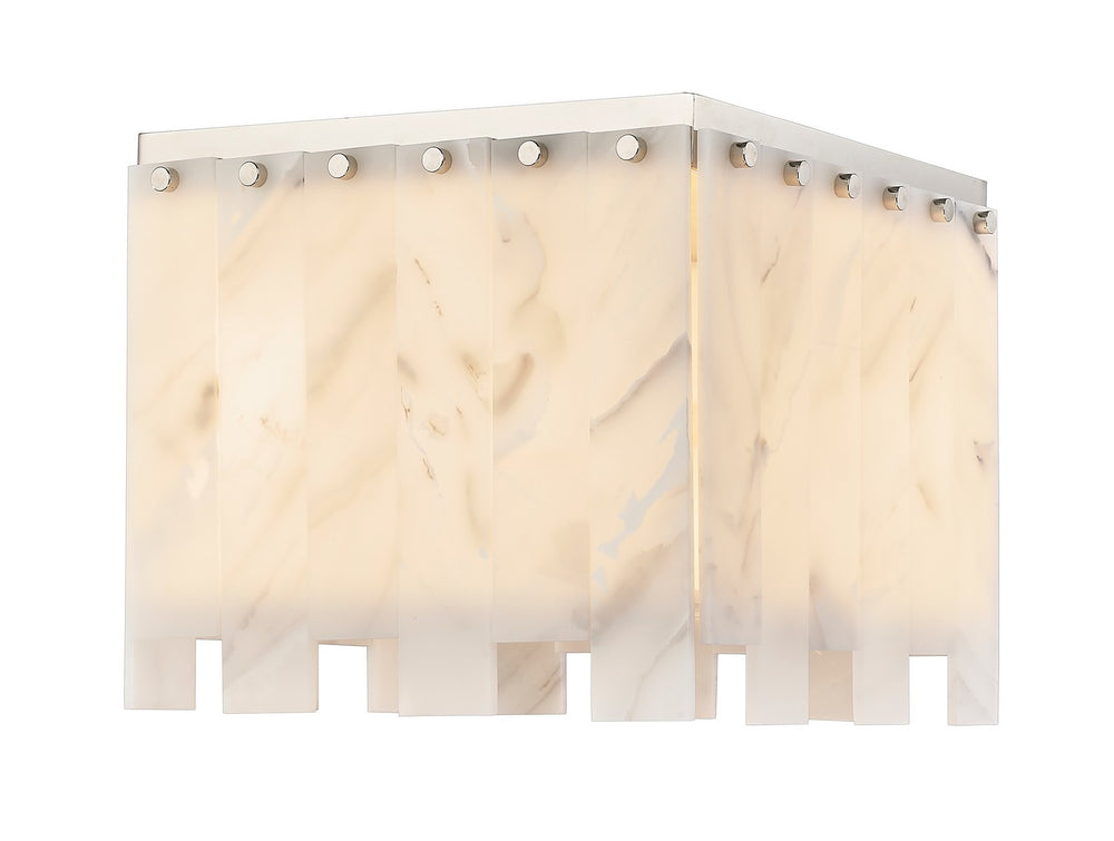 Z-Lite Canada - Four Light Flush Mount - Viviana - Polished Nickel- Union Lighting Luminaires Decor