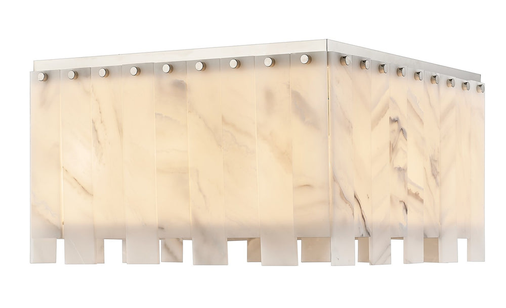Z-Lite Canada - Nine Light Flush Mount - Viviana - Polished Nickel- Union Lighting Luminaires Decor