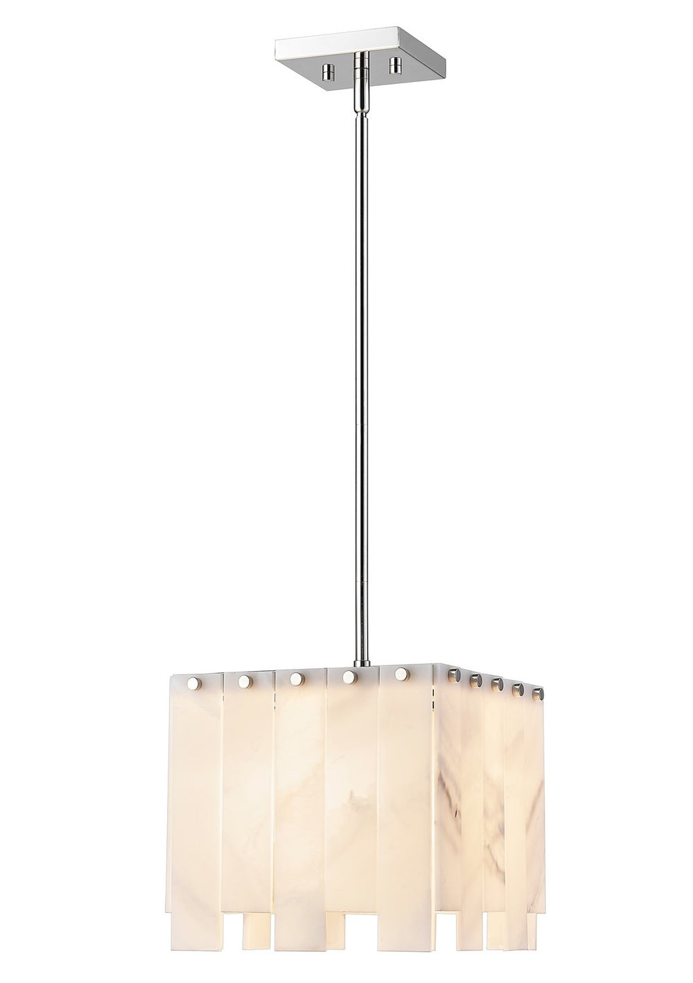 Z-Lite Canada - One Light Pendant - Viviana - Polished Nickel- Union Lighting Luminaires Decor