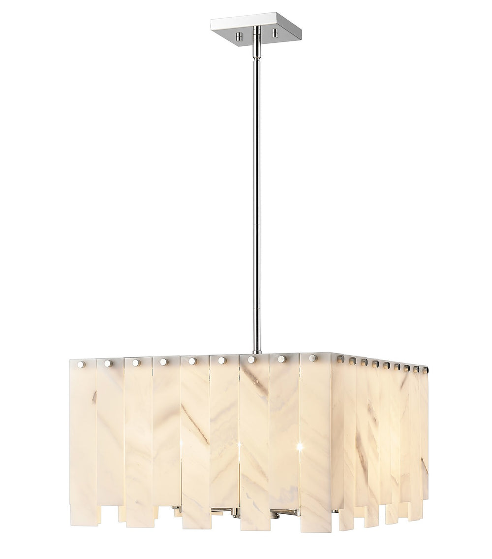 Z-Lite Canada - Eight Light Chandelier - Viviana - Polished Nickel- Union Lighting Luminaires Decor