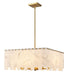 Z-Lite Canada - Eight Light Chandelier - Viviana - Rubbed Brass- Union Lighting Luminaires Decor