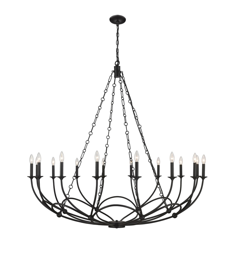 Z-Lite Canada - 16 Light Chandelier - Arabella - Matte Black- Union Lighting Luminaires Decor