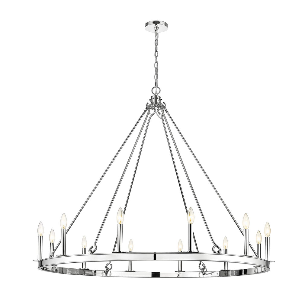 Z-Lite Canada - 12 Light Chandelier - Barclay - Polished Nickel- Union Lighting Luminaires Decor