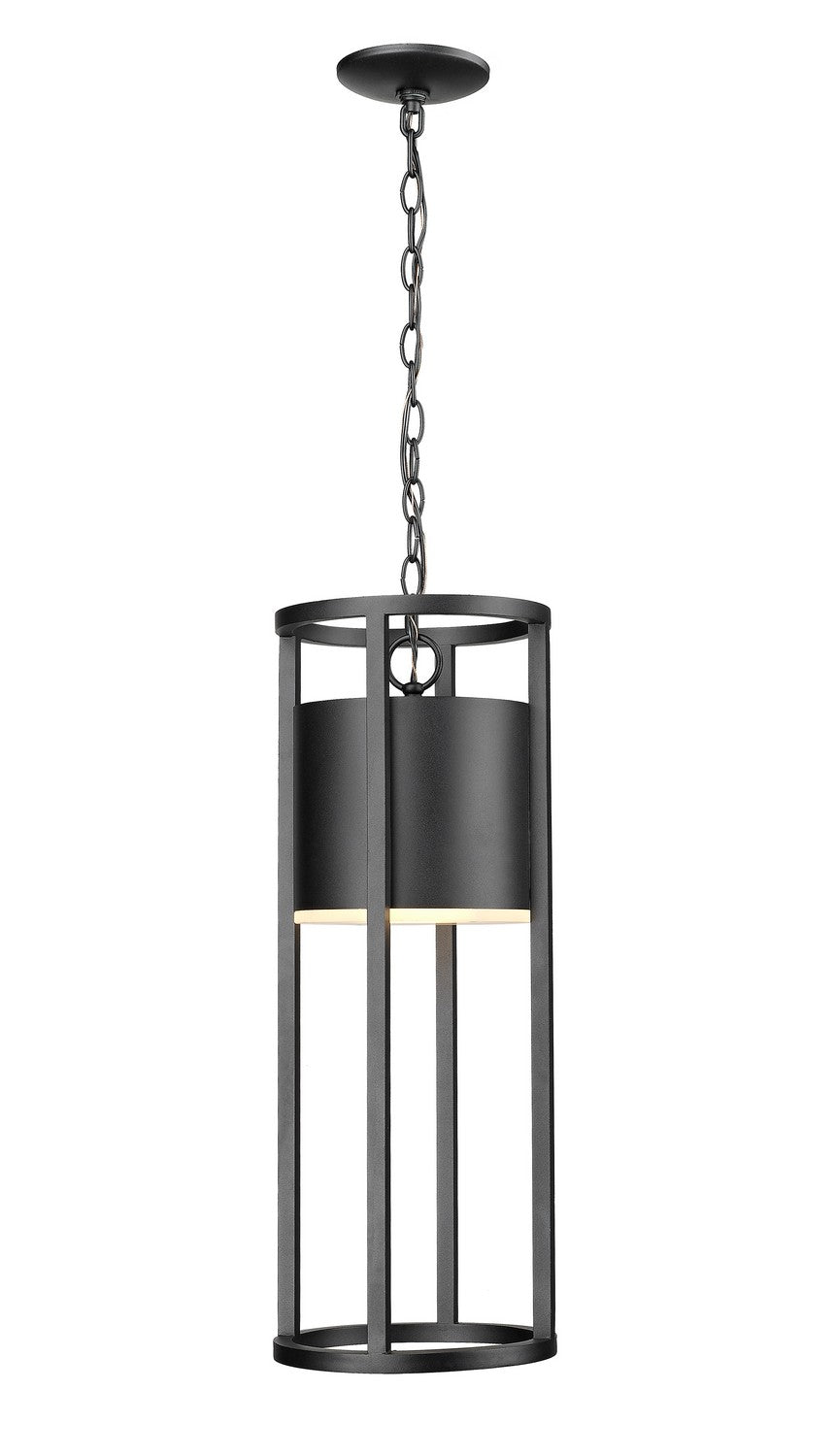 Z-Lite Canada - LED Outdoor Chain Mount Ceiling Fixture - Luca - Black- Union Lighting Luminaires Decor