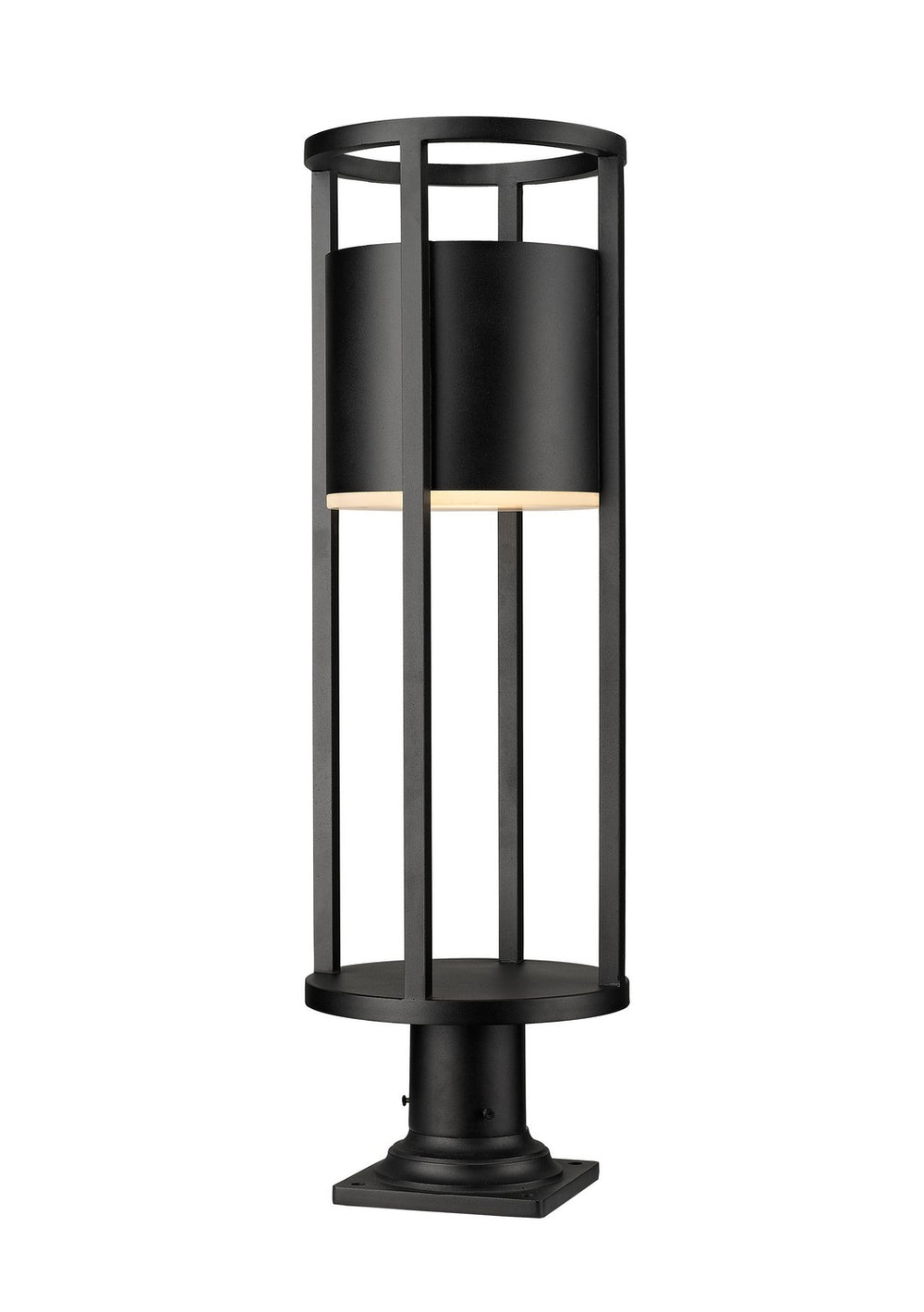 Z-Lite Canada - LED Outdoor Pier Mounted Fixture - Luca - Black- Union Lighting Luminaires Decor