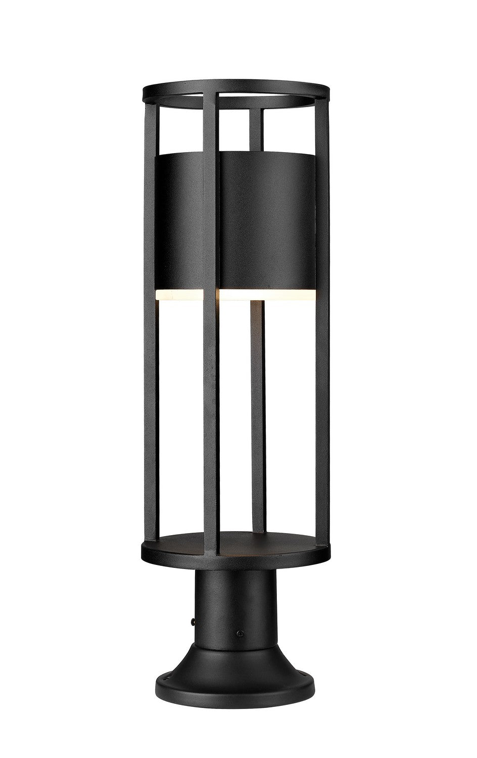 Z-Lite Canada - LED Outdoor Pier Mounted Fixture - Luca - Black- Union Lighting Luminaires Decor