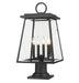 Z-Lite Canada - Four Light Outdoor Pier Mounted Fixture - Broughton - Black- Union Lighting Luminaires Decor