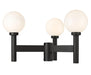 Z-Lite Canada - Three Light Outdoor Post Mount Fixture - Laurent - Black- Union Lighting Luminaires Decor