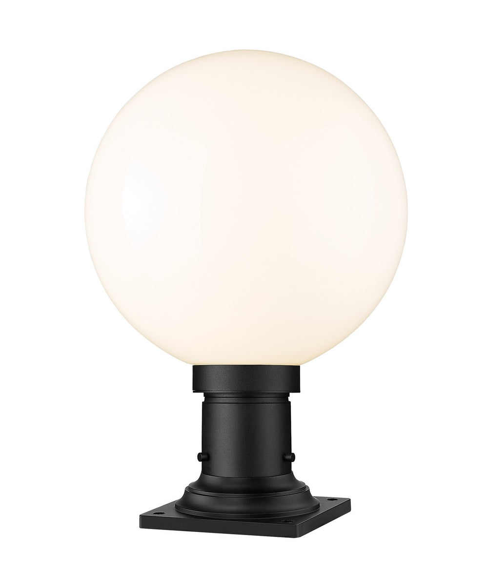 Z-Lite Canada - One Light Outdoor Pier Mounted Fixture - Laurent - Black- Union Lighting Luminaires Decor