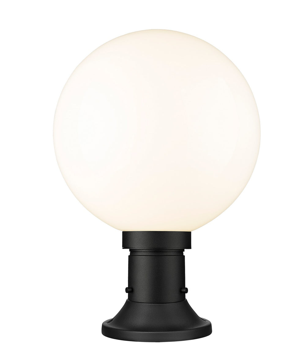 Z-Lite Canada - One Light Outdoor Pier Mounted Fixture - Laurent - Black- Union Lighting Luminaires Decor