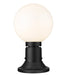 Z-Lite Canada - One Light Outdoor Pier Mounted Fixture - Laurent - Black- Union Lighting Luminaires Decor